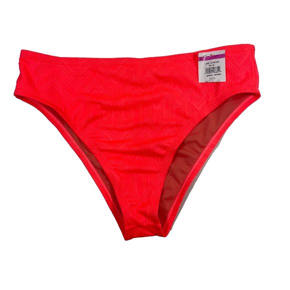 VYB NORDSTROM BOTTOMS BRIGHT/NEON PINK NEW SWIM SUIT WOMEN'S SZ L NWOT‎ - Picture 1 of 8